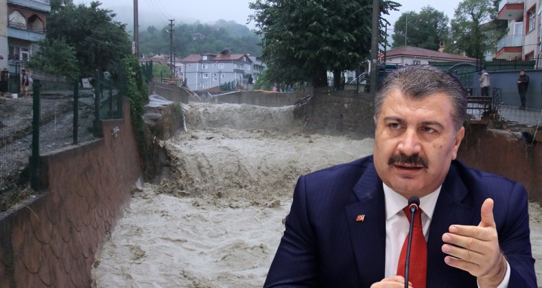 Bakan Koca Zonguldak’taki son durumu açıkladı! Hastaneleri su bastı: Acil servisler kullanım dışı kaldı