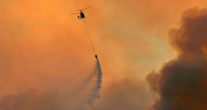 İzmir’de çıkan orman yangınlarına müdahale ediliyor!