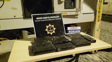 Mersin Uluslararası Limanı’nda 11 kilogram kokain ele geçirildi