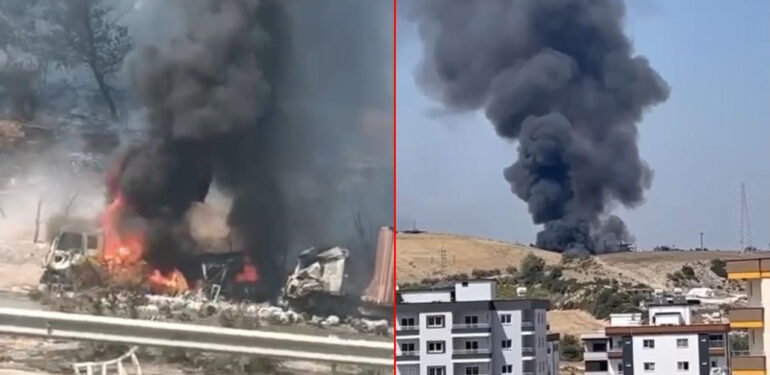 Tarsus’ta feci kaza: “Tüpler patladı, yangın ormana sıçradı”