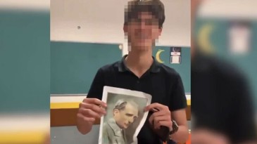 Atatürk’ün fotoğrafıyla uygunsuz hareketlerde bulunan şahıs tutuklandı