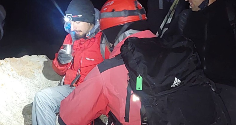 Erciyes’te mahsur kalan Polonyalı dağcı kurtarıldı
