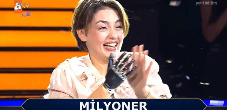 Kim Milyoner Olmak İster’in şampiyonu Rabia’nın protez kolunu Turkuvaz medya yaptıracak