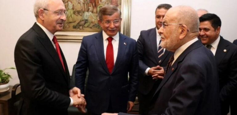 Kılıçdaroğlu, Karamollaoğlu ve Davutoğlu ile bir araya geldi