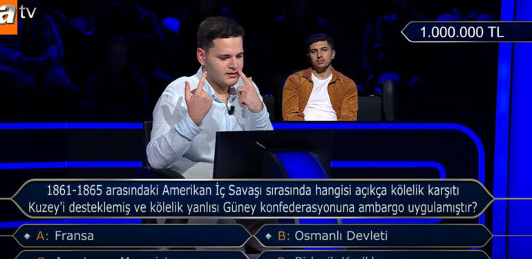Kim Milyoner Olmak İster’de 1 Milyonluk soru yeniden açıldı