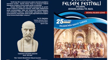 3. Tarsus Felsefe Festivali başlıyor