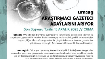 UM:AG araştırmacı gazeteci adaylarını arıyor
