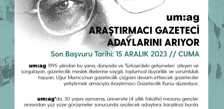 UM:AG araştırmacı gazeteci adaylarını arıyor
