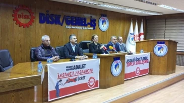 ‘Gelirde adalet, vergide adalet’ için DİSK 11 Kentte yürüyecek