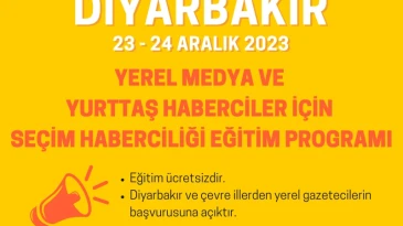 Dokuz8AKADEMİ Seçim 2024 Yerel Medya Koordinasyonu Eğitim Programı Diyarbakır’a Geliyor