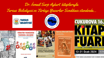 Çukurova Bülten GYY Dr. İ.S. Aykurt’un kitapları Çukurova Kitap Fuarı’nda olacak