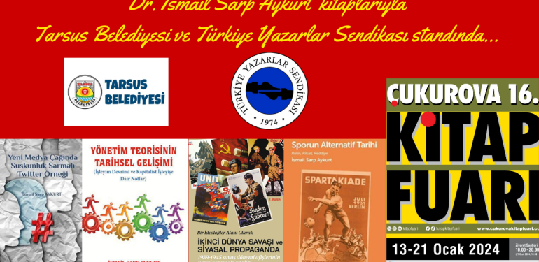 Çukurova Bülten GYY Dr. İ.S. Aykurt’un kitapları Çukurova Kitap Fuarı’nda olacak
