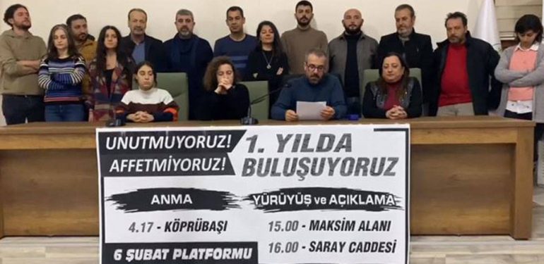 Hatay’da 6 Şubat Platformu Çağrı Yaptı