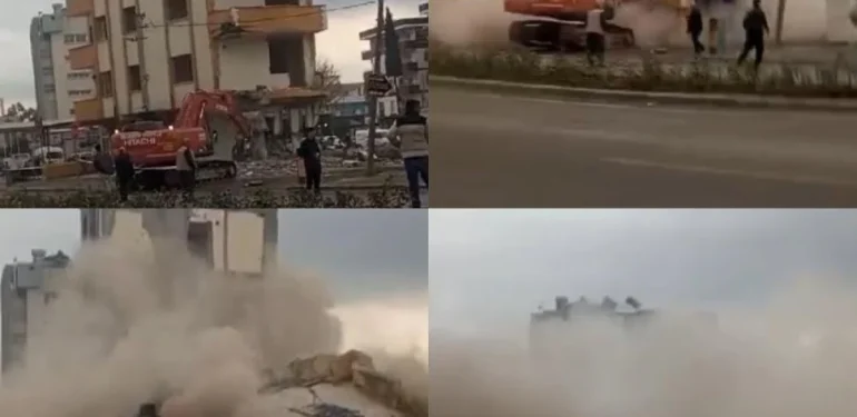 Mersin’de 5 Katlı Bina Çöktü