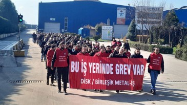 Mersin’de Erciyas Boru’da Grev Başladı