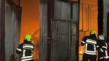 Mersin’de galvaniz tesisinde yangın çıktı