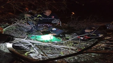 Adana’da sulama kanalına otomobil düştü: 1 yaralı