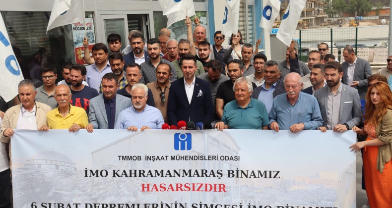 İMO’dan Kahramanmaraş’ta basın açıklaması: “Binamız yıkılamaz”