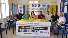 Adana’da alınan 54 personelden 43’ü Türk Büro Sen üyesi