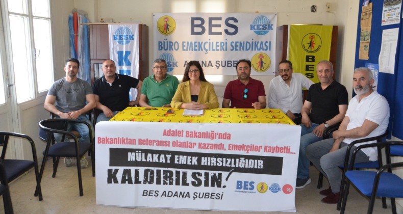 Adana’da alınan 54 personelden 43’ü Türk Büro Sen üyesi