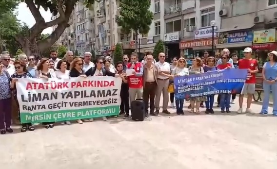 Mersin Çevre Platformu’ndan basın açıklaması: “Parkımız elimizden alınıyor”