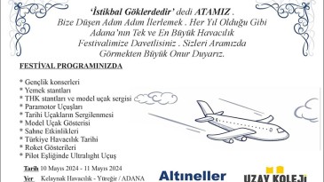 Adana’da havacılık festivali