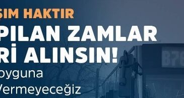 Gaziantep’te toplu ulaşıma zam, TKP’den tepki: “Kentimizi cehenneme çevirdiler”