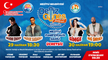 Mersin Mezitli’de “Deniz Güneş Festivali” başlıyor