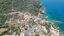 Mersin Bozyazı’da bulunan Arsinoe Antik Kenti’nde çalışma