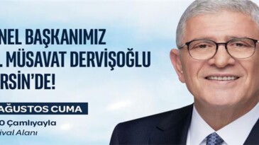 İYİ Parti Genel Başkanı Dervişoğlu Çamlıyayla’ya geliyor