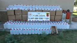 Adana’da 1475 kaçak içki ele geçirildi: 6 gözaltı