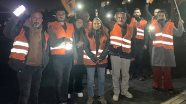 Hatay’da Halkevi’nden aydınlatma sorunlarına protesto