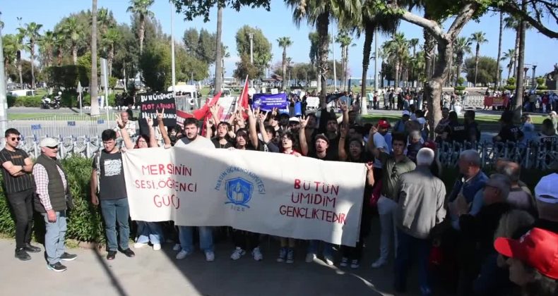 Mersin’deki 1 Mayıs kutlamasında ‘bozkurt işareti’ kavgası