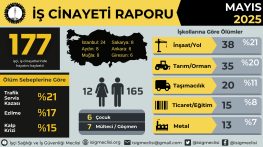 Mayıs ayında 177’den fazla işçi hayatını kaybetti