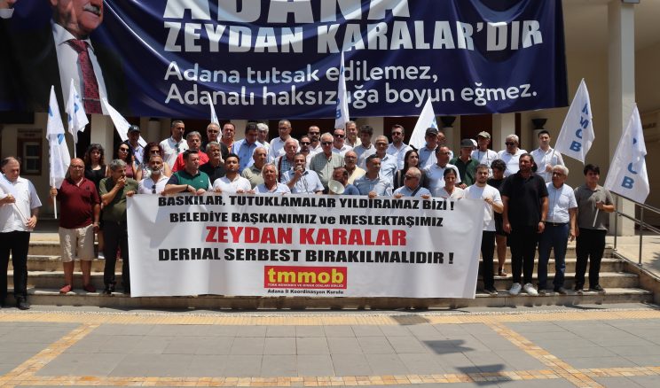 TMMOB heyetinden Adana’da tutuklu Belediye Başkanları için açıklama