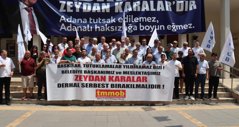 TMMOB heyetinden Adana’da tutuklu Belediye Başkanları için açıklama