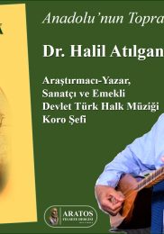 Dr. Atılgan’dan yeni kitap çalışması: “Anadolu’nun Toprak Kokan Türküleri”